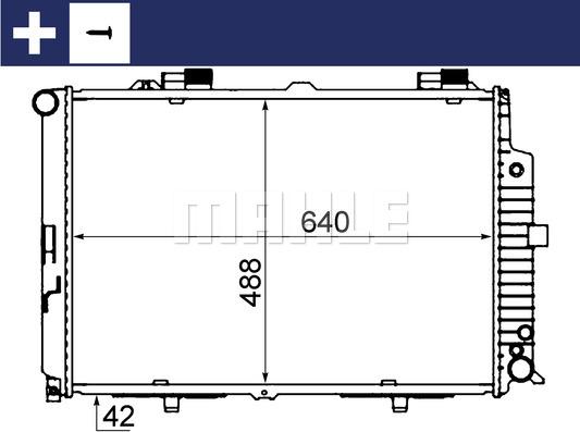 MAHLE CR 318 000S - Радиатор, охлаждане на двигателя vvparts.bg