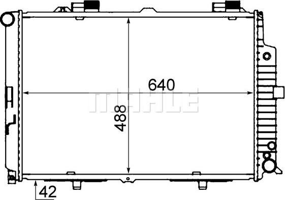 MAHLE CR 318 000S - Радиатор, охлаждане на двигателя vvparts.bg