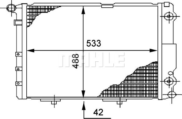 MAHLE CR 294 000P - Радиатор, охлаждане на двигателя vvparts.bg