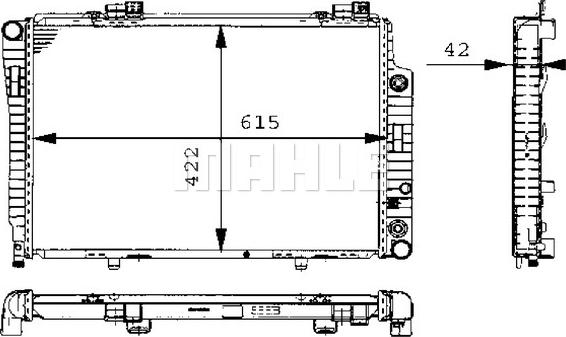 MAHLE CR 248 000S - Радиатор, охлаждане на двигателя vvparts.bg