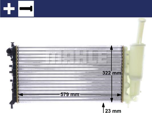 MAHLE CR 2037 000S - Радиатор, охлаждане на двигателя vvparts.bg