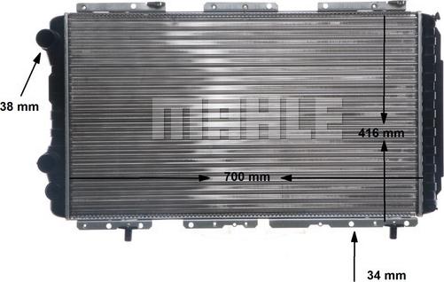 MAHLE CR 2174 000S - Радиатор, охлаждане на двигателя vvparts.bg