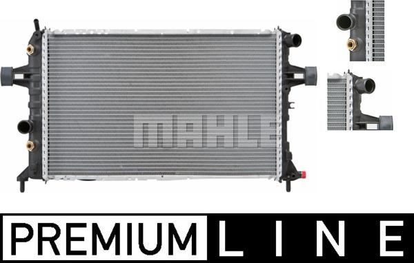 MAHLE CR 229 000P - Радиатор, охлаждане на двигателя vvparts.bg