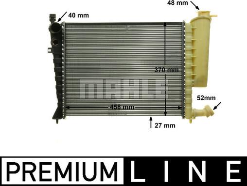 MAHLE CR 2205 000P - Радиатор, охлаждане на двигателя vvparts.bg