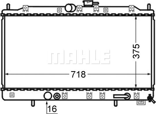 MAHLE CR 748 000S - Радиатор, охлаждане на двигателя vvparts.bg