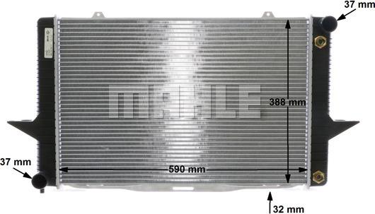 MAHLE CR 762 000S - Радиатор, охлаждане на двигателя vvparts.bg