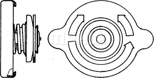 MAHLE CRB 17 000P - Капачка, радиатор vvparts.bg