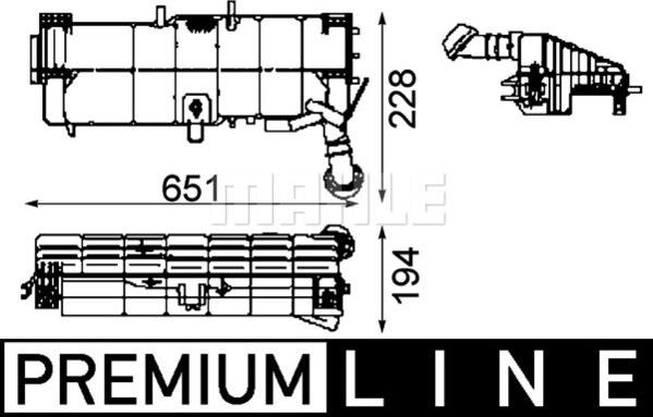 MAHLE CRT 49 000P - Разширителен съд, охладителна течност vvparts.bg