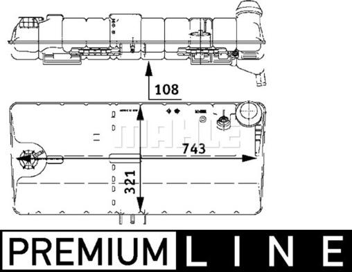 MAHLE CRT 47 000P - Разширителен съд, охладителна течност vvparts.bg