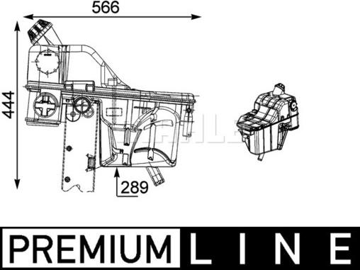 MAHLE CRT 54 000P - Разширителен съд, охладителна течност vvparts.bg