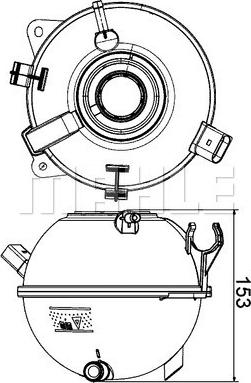 MAHLE CRT 19 000S - Разширителен съд, охладителна течност vvparts.bg