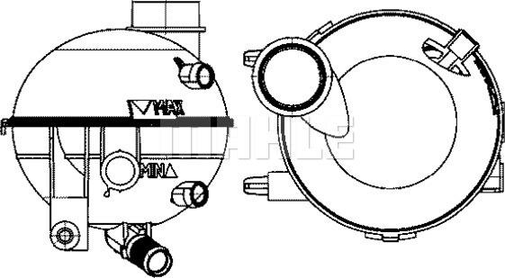 MAHLE CRT 18 000S - Разширителен съд, охладителна течност vvparts.bg