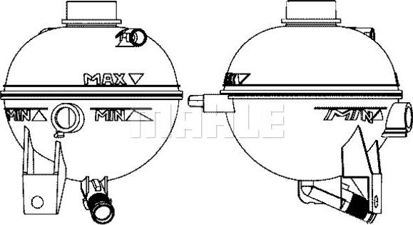 MAHLE CRT 13 000S - Разширителен съд, охладителна течност vvparts.bg