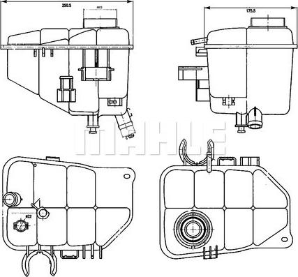 MAHLE CRT 126 000S - Разширителен съд, охладителна течност vvparts.bg