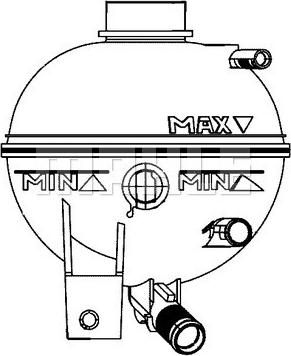 MAHLE CRT 12 000S - Разширителен съд, охладителна течност vvparts.bg