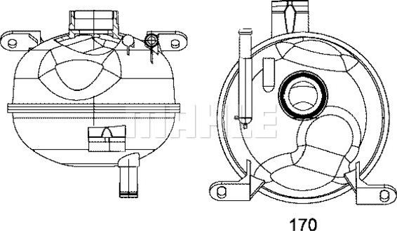 MAHLE CRT 8 000S - Разширителен съд, охладителна течност vvparts.bg