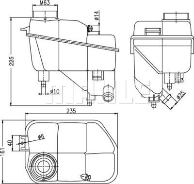 MAHLE CRT 202 000S - Разширителен съд, охладителна течност vvparts.bg