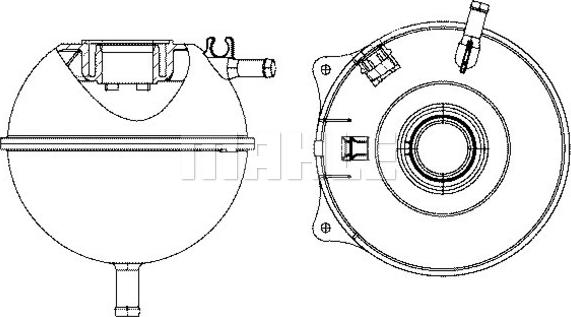 MAHLE CRT 23 000S - Разширителен съд, охладителна течност vvparts.bg