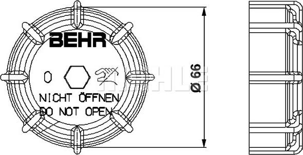 MAHLE CRTC 1 000P - Капачка, резервоар за охладителна течност vvparts.bg