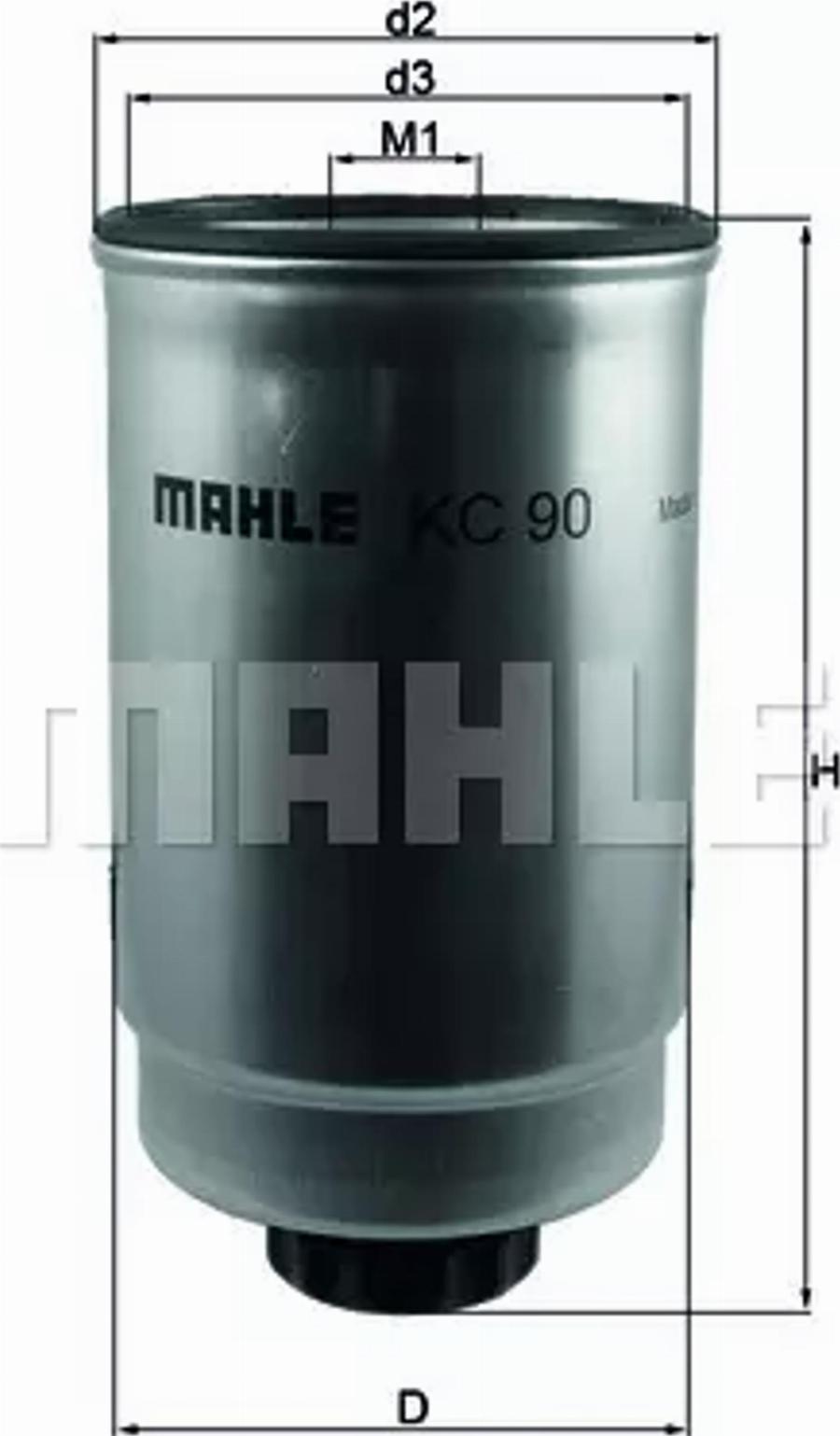 MAHLE KC 90 - Горивен филтър vvparts.bg