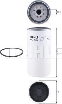 MAHLE KC 430D - Горивен филтър vvparts.bg