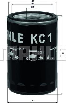 MAHLE KC 1 - Горивен филтър vvparts.bg
