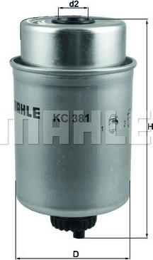 MAHLE KC 381 - Горивен филтър vvparts.bg