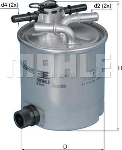 MAHLE KL 404/16 - Горивен филтър vvparts.bg