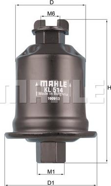 MAHLE KL 514 - Горивен филтър vvparts.bg