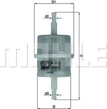 MAHLE KL63 - Горивен филтър vvparts.bg