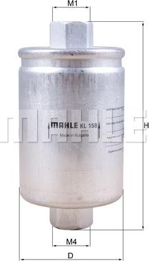 MAHLE KL 158 - Горивен филтър vvparts.bg