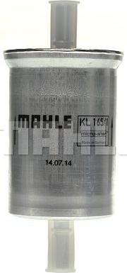 MAHLE KL 165 - Горивен филтър vvparts.bg