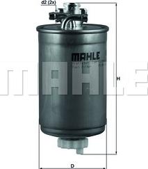 MAHLE KL 180 - Горивен филтър vvparts.bg