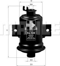 MAHLE KL 139 - Горивен филтър vvparts.bg