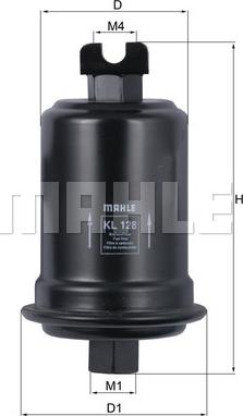 MAHLE KL 128 - Горивен филтър vvparts.bg