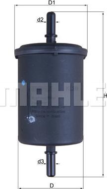 MAHLE KL 248 - Горивен филтър vvparts.bg