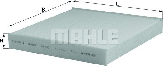 MAHLE LA 462 - Филтър купе (поленов филтър) vvparts.bg