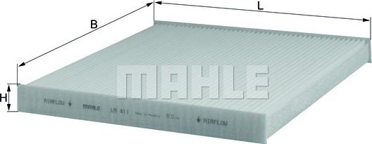 MAHLE LA 411 - Филтър купе (поленов филтър) vvparts.bg