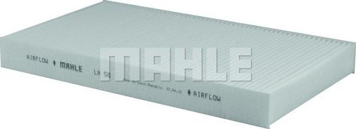 MAHLE LA 56 - Филтър купе (поленов филтър) vvparts.bg