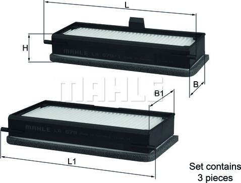 MAHLE LA 679/S - Филтър купе (поленов филтър) vvparts.bg