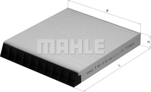 MAHLE LA 134 - Филтър купе (поленов филтър) vvparts.bg