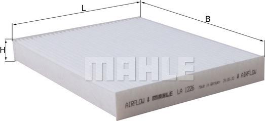 MAHLE LA 1226 - Филтър купе (поленов филтър) vvparts.bg