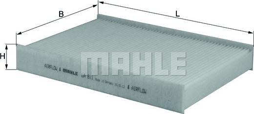 MAHLE LA 811 - Филтър купе (поленов филтър) vvparts.bg