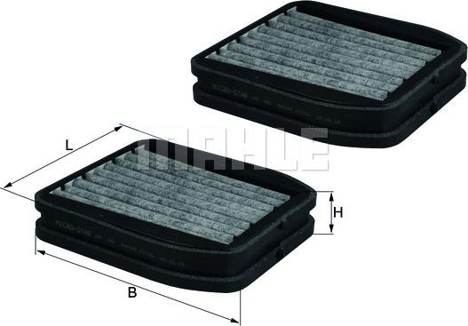 MAHLE LKK 165/S - Филтър купе (поленов филтър) vvparts.bg