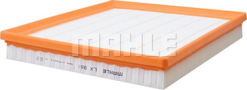 MAHLE LX 981 - Въздушен филтър vvparts.bg