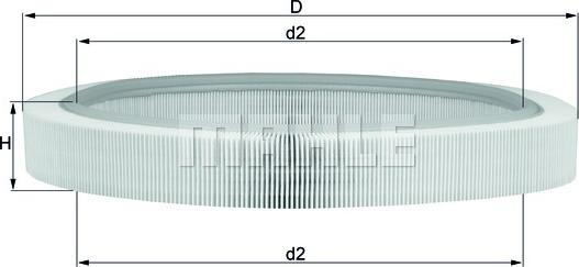 MAHLE LX 61 - Въздушен филтър vvparts.bg