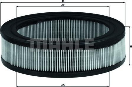 MAHLE LX 167 - Въздушен филтър vvparts.bg