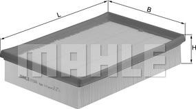 MAHLE LX 1044 - Въздушен филтър vvparts.bg