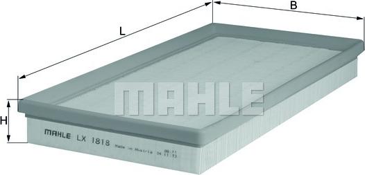 MAHLE LX 1818 - Въздушен филтър vvparts.bg