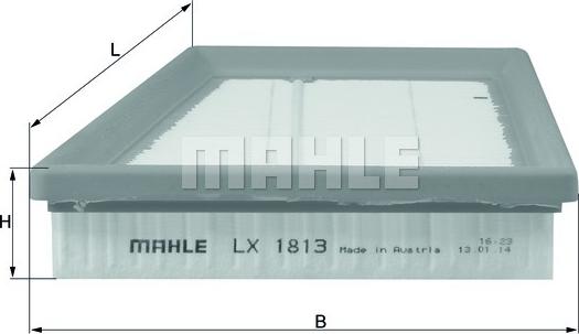 MAHLE LX 1813 - Въздушен филтър vvparts.bg